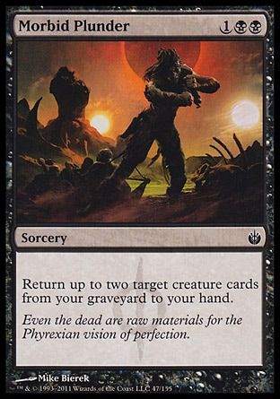 Morbid Plunder (Mirrodin Besieged) Trading Card