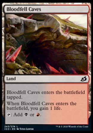 Bloodfell Caves (Ikoria Lair of Behemoths) Trading Card