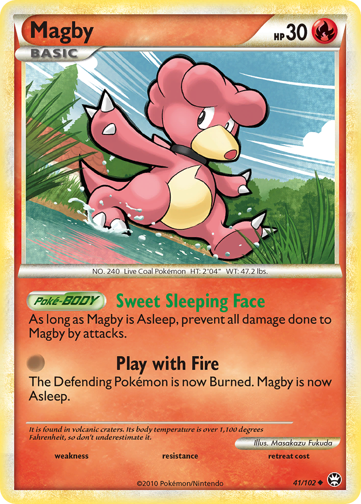 Magby (41/102) - HS—Triumphant Pokémon Card