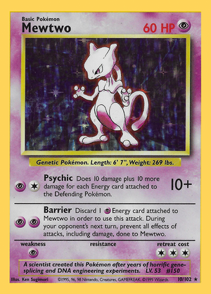 Mewtwo (10/102) - Base (Unlimited)