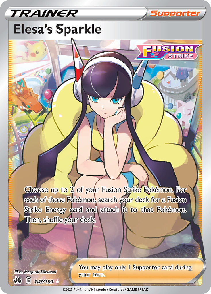 Elesa's Sparkle (Trainer: Supporter) (147/159) - Crown Zenith Pokémon Card