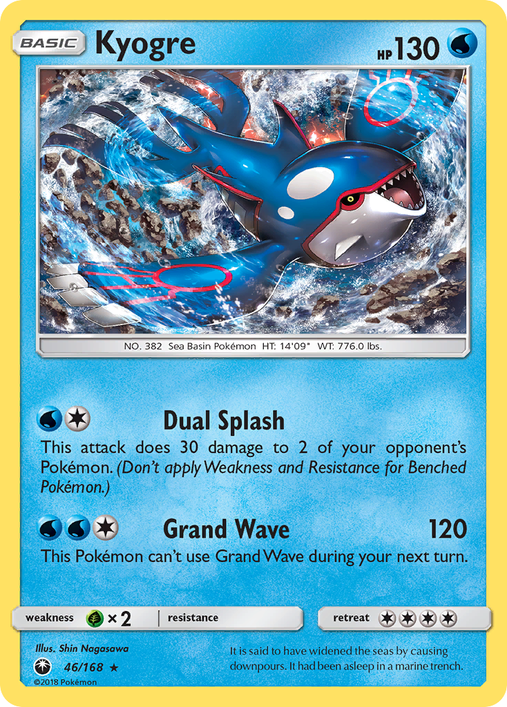 Kyogre (46/168) - Celestial Storm Pokémon Card