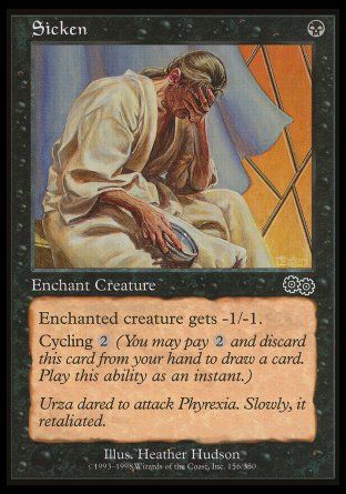 Sicken (Urza's Saga) Trading Card