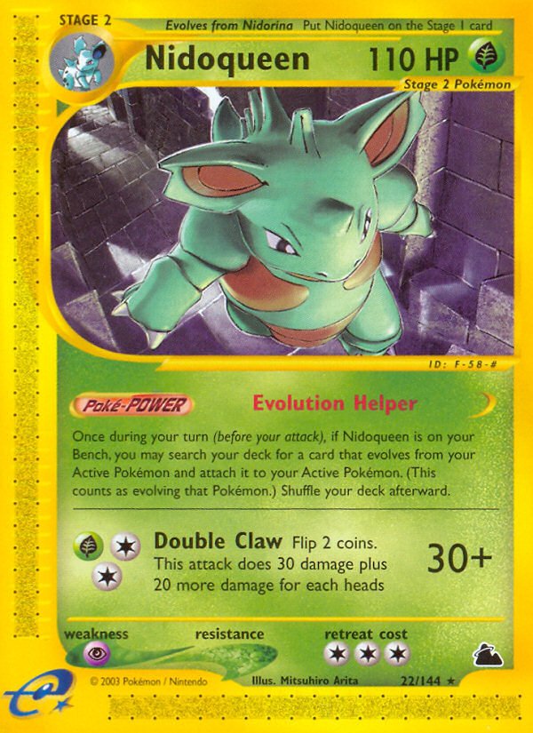 Nidoqueen (22/144) - Skyridge Pokémon Card