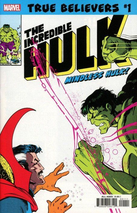 True Believers: Hulk - Mindless Hulk Comic