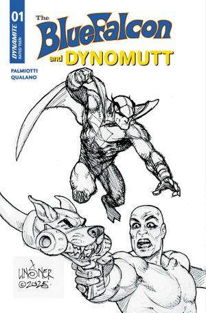 Blue Falcon & Dynomutt #1 (Cvr L Inc 1:10 Joseph Michael Linsner Line Art Variant)