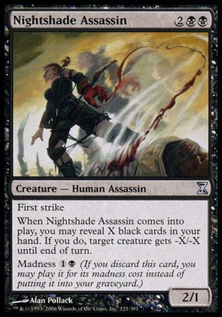 Nightshade Assassin (Time Spiral) Trading Card