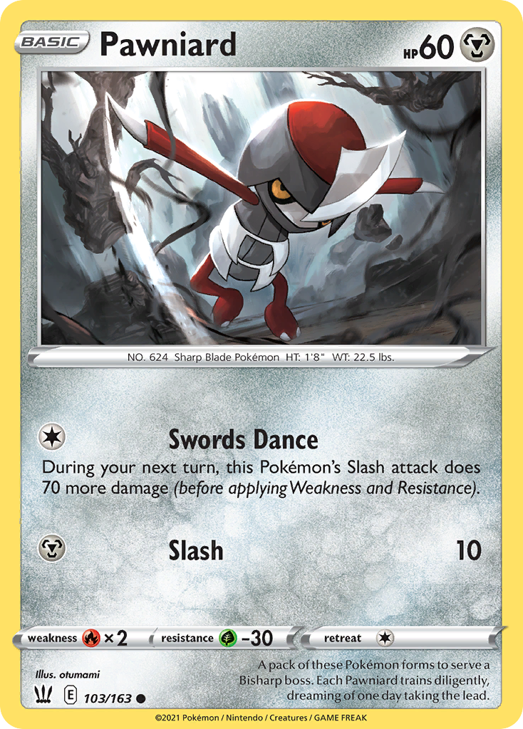 Pawniard (103/163) - Battle Styles Pokémon Card