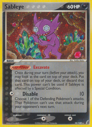 Sableye (10/100) - Crystal Guardians