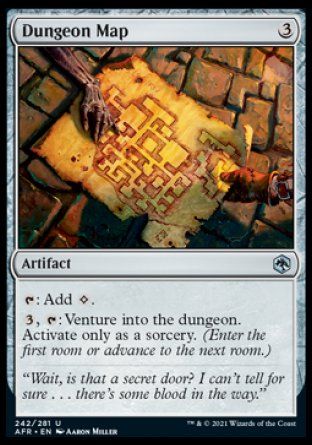 Dungeon Map (Dungeons & Dragons: Adventures in the Forgotten Realms) Trading Card