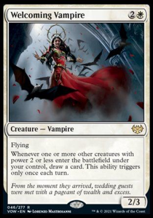 Welcoming Vampire (Innistrad: Crimson Vow) Trading Card