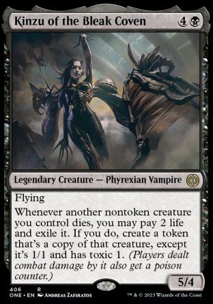 Kinzu of the Bleak Coven (Phyrexia: All Will Be One) Trading Card