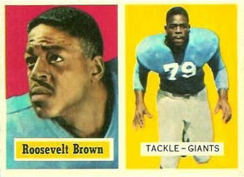 Roosevelt Brown 1957 Topps #11 Sports Card