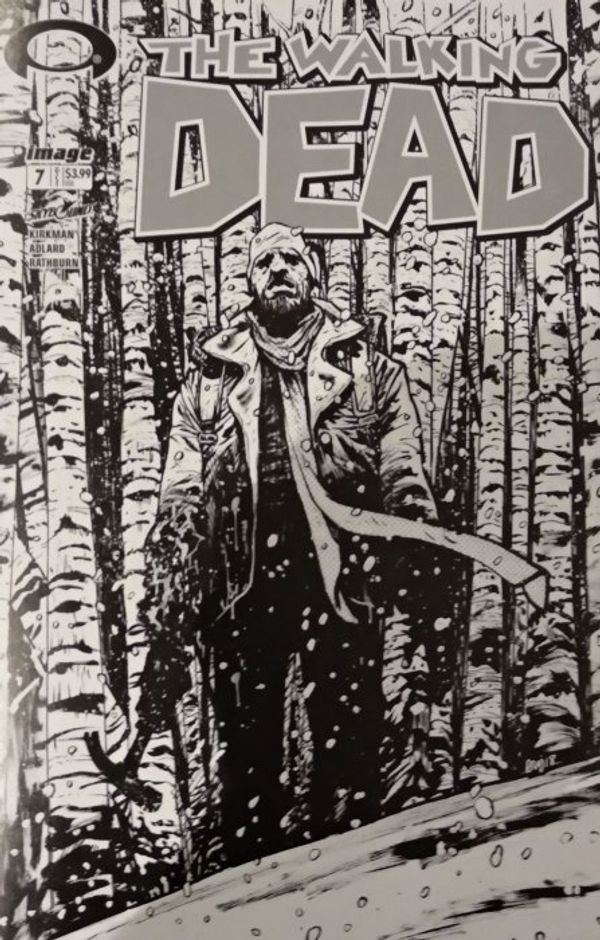 The Walking Dead #7 (15th Anniversary Johnson Blind Bag B&W Sketch)