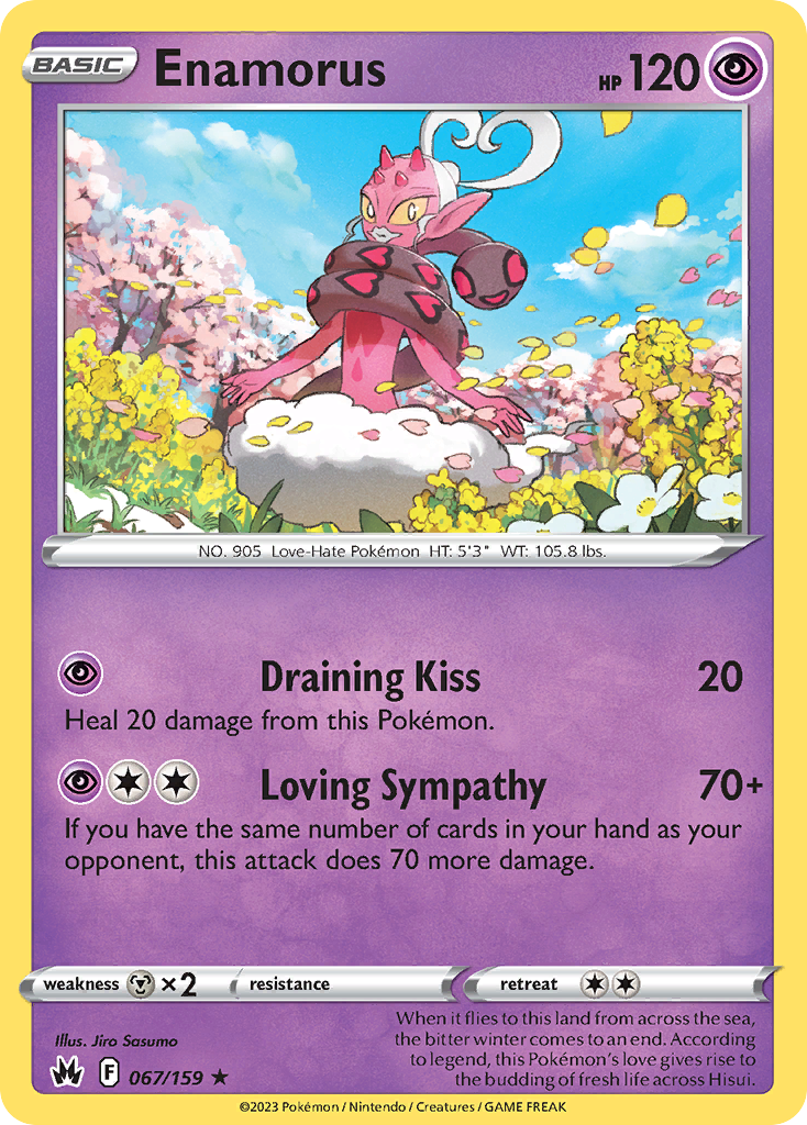 Enamorus (67/159) - Crown Zenith Pokémon Card