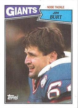 Jim Burt 1987 Topps #22 Sports Card