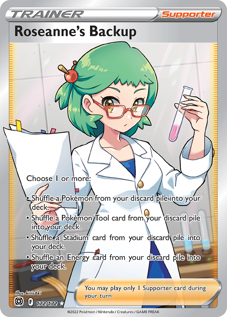 Roseanne's Backup (Trainer: Supporter) (172/172) - Brilliant Stars Pokémon Card