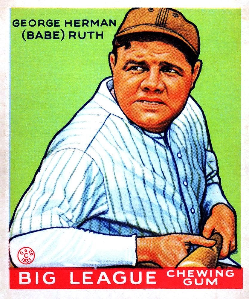 George Herman "Babe" Ruth 1933 Goudey (R319) #181 Sports Card