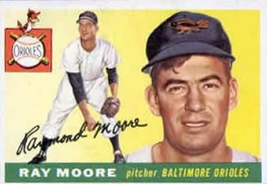 Ray Moore 1955 Topps #208 Sports Card