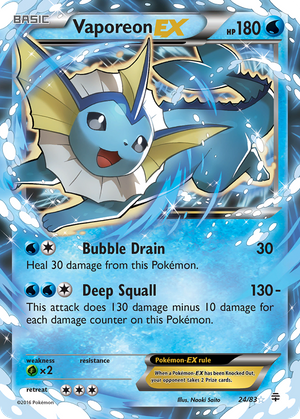 Vaporeon EX (24/83) - Generations