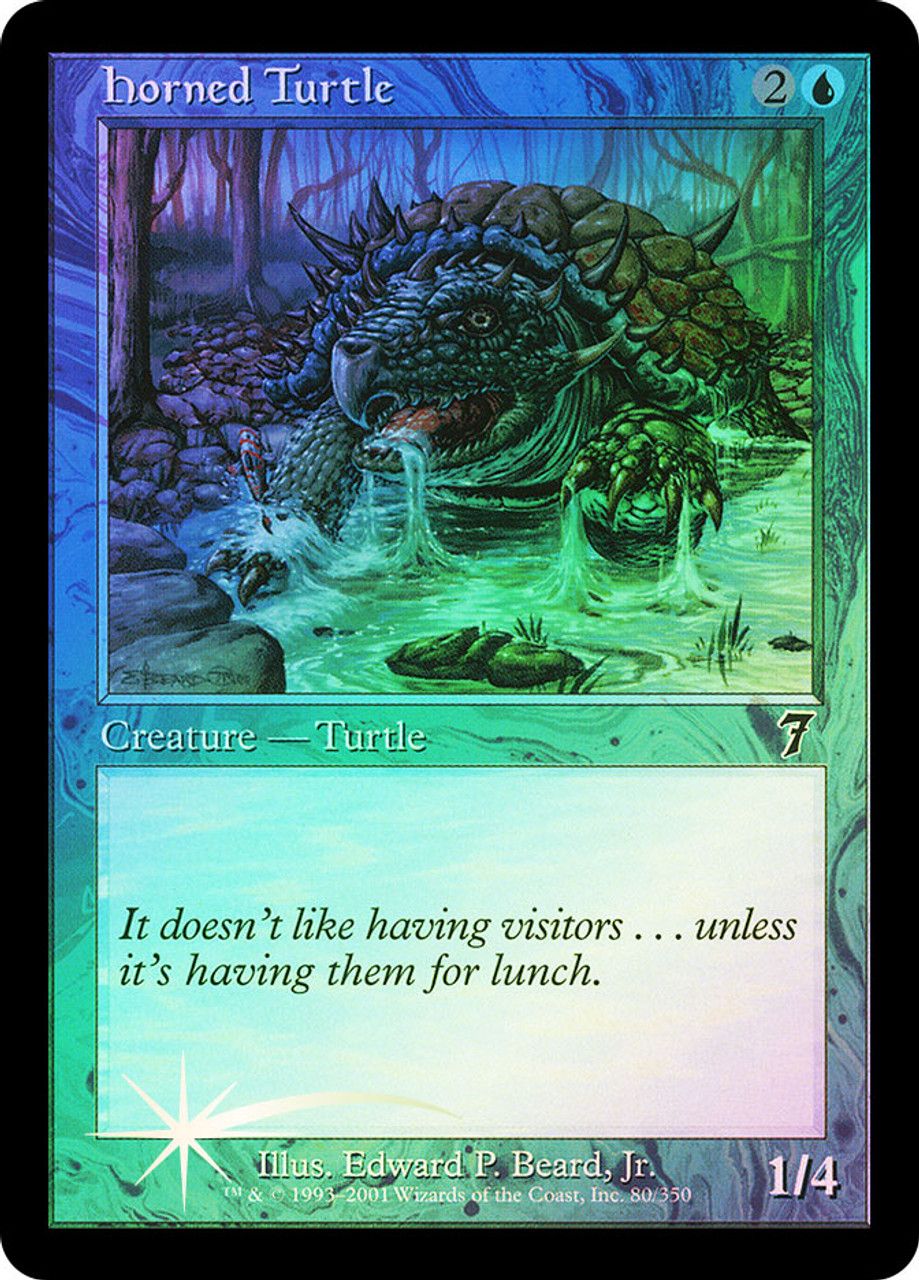 Horned Turtle (7th Edition - Foil) Trading Card