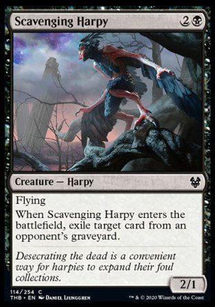 Scavenging Harpy (Theros Beyond Death) Trading Card