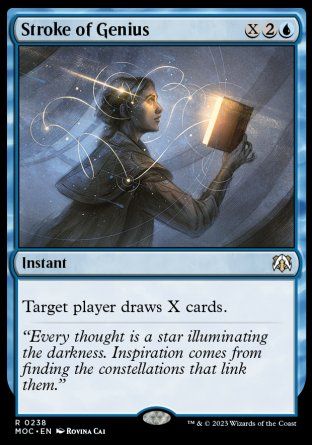 Stroke of Genius (March of the Machine Commander Decks) Trading Card