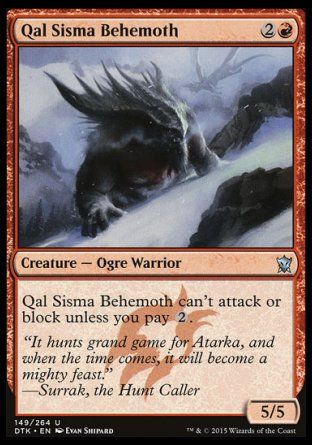 Qal Sisma Behemoth (Dragons of Tarkir) Trading Card