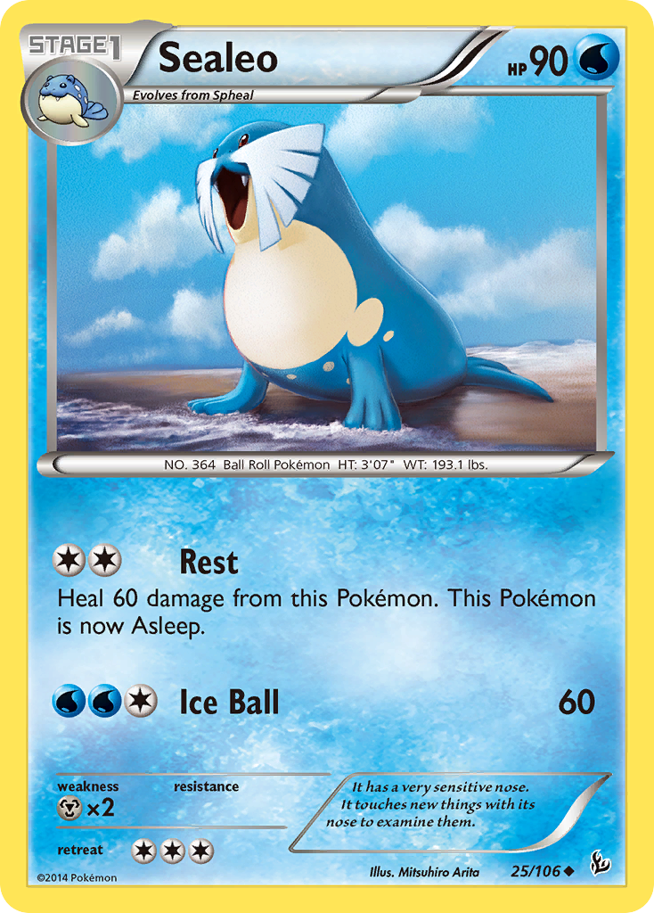 Sealeo (25/106) - Flashfire Pokémon Card