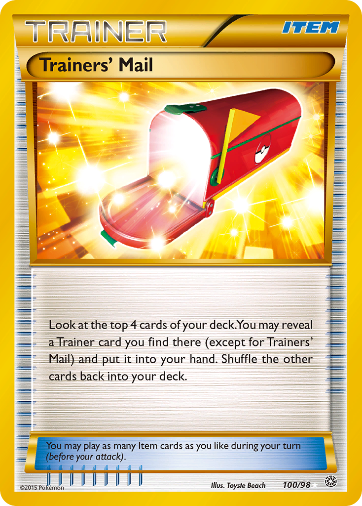 Trainers' Mail (Trainer: Item) (100/98) - Ancient Origins Pokémon Card