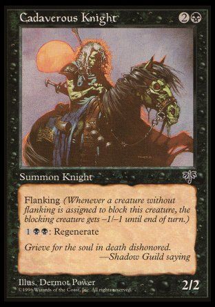 Cadaverous Knight (Mirage) Trading Card