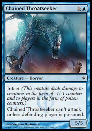 Chained Throatseeker (New Phyrexia) Trading Card