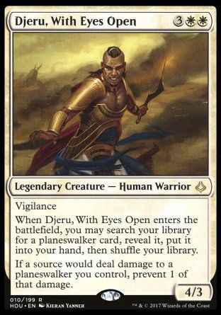 Djeru, With Eyes Open (Hour of Devastation) Trading Card