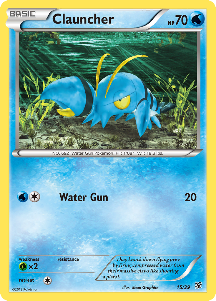 Clauncher (15/39) - Kalos Starter Set Pokémon Card