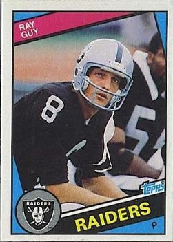 Ray Guy 1984 Topps #107 Sports Card