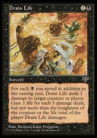 Drain Life (Mirage) Trading Card