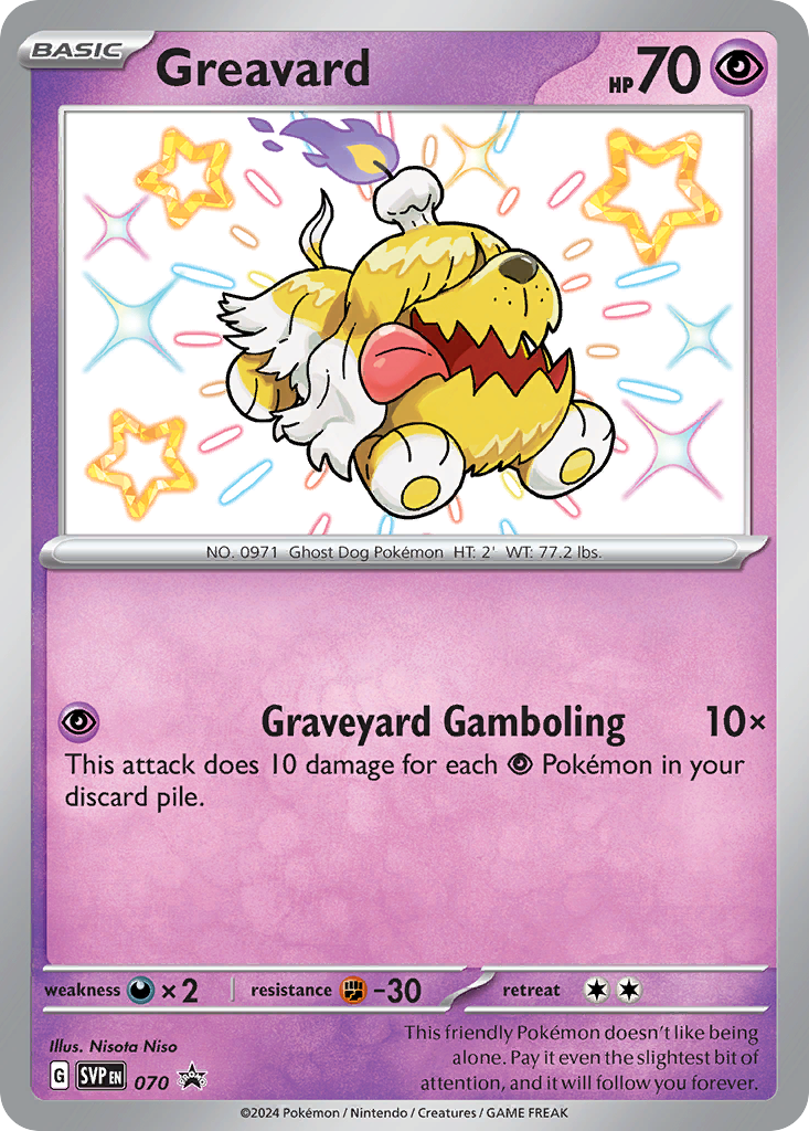 Greavard (70/148) - Scarlet & Violet Black Star Promos Pokémon Card