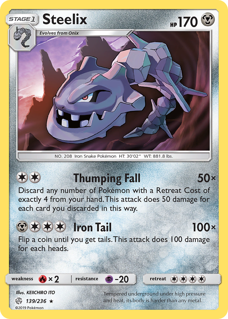 Steelix (139/236) - Cosmic Eclipse Pokémon Card