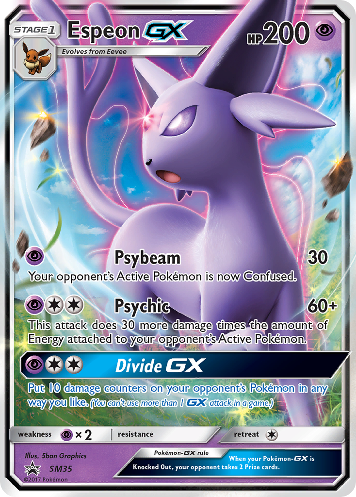 Espeon GX (SM35) - SM Black Star Promos Pokémon Card