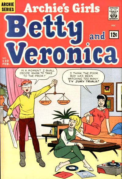 Archie's Girls Betty and Veronica #110 Comic