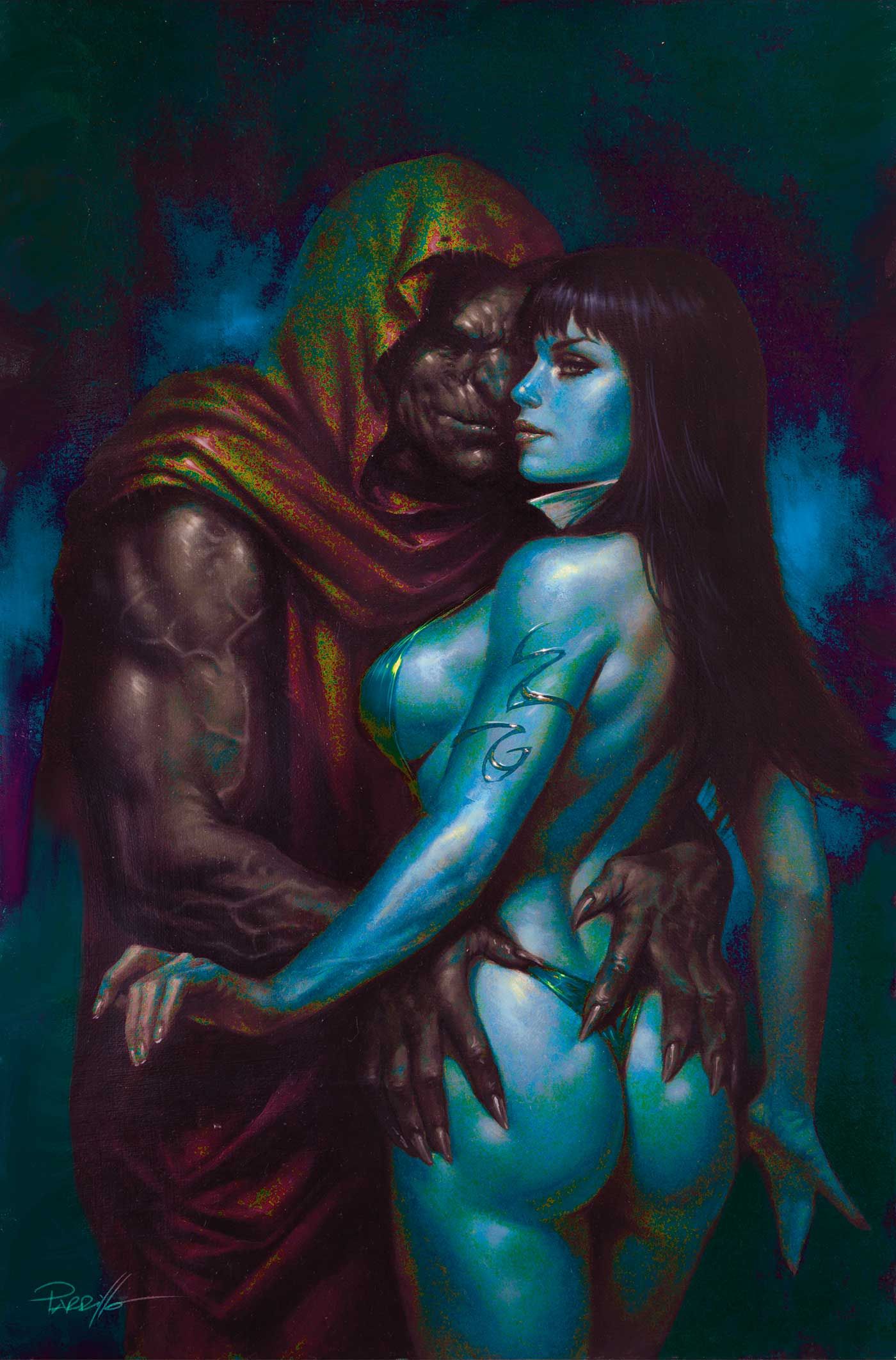 Vampirella #5 (Cvr O Inc 1:10 Lucio Parrillo Ultraviolet Virgin Variant) Comic