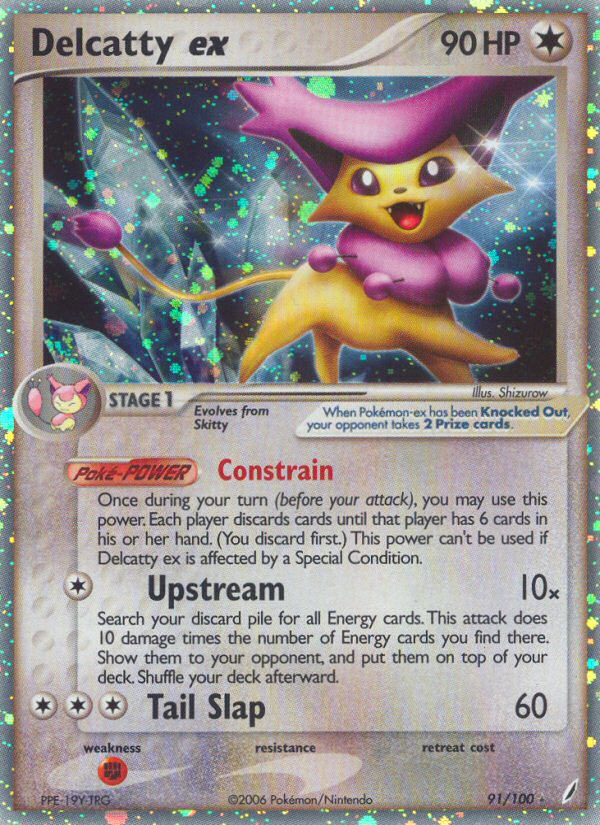 Delcatty ex (91/100) - Crystal Guardians Pokémon Card