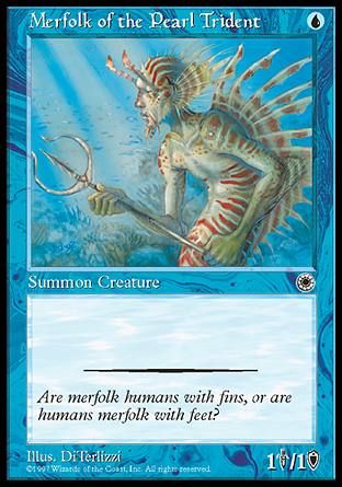 Merfolk of the Pearl Trident (Portal) Trading Card