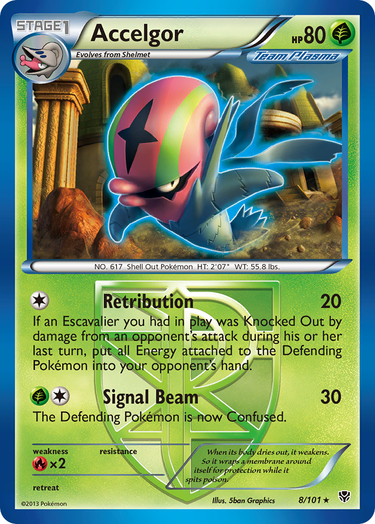 Accelgor (8/101) - Plasma Blast Pokémon Card