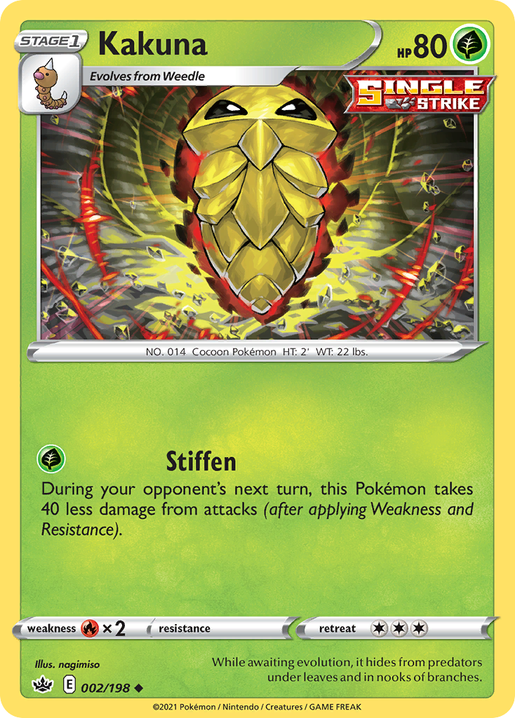 Kakuna (2/198) - Chilling Reign Pokémon Card