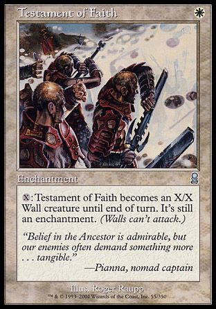 Testament of Faith (Odyssey) Trading Card