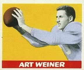 Art Weiner 1948 Leaf Football #58 Sports Card