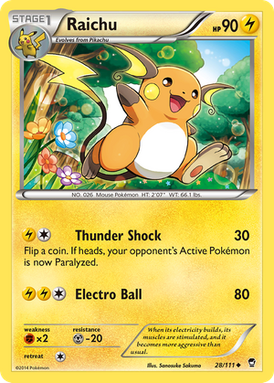 Raichu (28/111) - Furious Fists