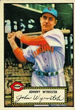 Johnny Wyrostek 1952 Topps #13 Sports Card