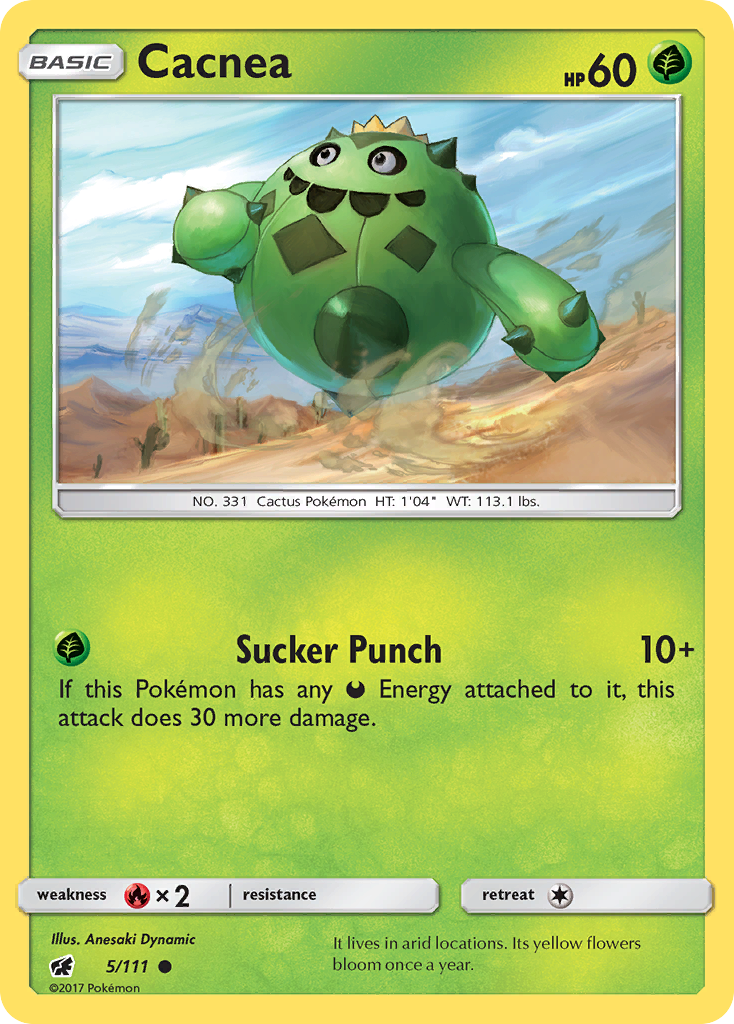 Cacnea (5/111) - Crimson Invasion Pokémon Card